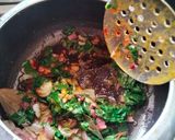 A picture of step 6 of Spicy Palak pulao ❤️ ❤️😋😋.
