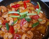 Foto langkah ke 4 dari resep Udang Saus Asam Manis.