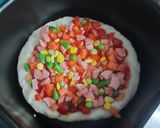 Hình bước làm 4 của món Pizza thập cẩm