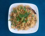 A picture of step 5 of Kerala style pulav.