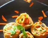 A picture of step 6 of Tortilla Pinwheels.
