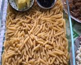صورة لخطوة 2 من وصفة مكرونة بشاميل بالكبد والقوانص والموزاريلا 😋