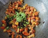 A picture of step 2 of Green chana potato curry.