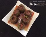 Foto del paso 5 de la receta Alcachofas rellenas de paté con reducción de Pedro Ximénez