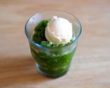 A picture of step 4 of MATCHA Granita.