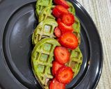 Foto del paso 3 de la receta: Waffles de espinaca 💚🍓