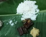 A picture of step 2 of Raw banana, potato mashed with salt and ghee.