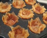 A picture of step 2 of Phyllo Dough Cups.