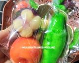 Foto langkah ke 5 dari resep Kue Buah mini thailand(kanom look choup) versi banyak.
