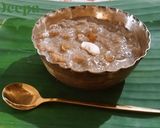 A picture of step 6 of Ada Pradhaman/ flatten rice/ poha pudding / kheer.