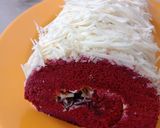 Foto langkah ke 4 dari resep Red Velvet rollcake (All in One method).