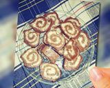 A picture of step 1 of Parle G swiss Rolls.