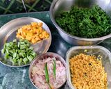 A picture of step 1 of Chana Saag Fry.