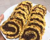 Foto langkah ke 5 dari resep Bolu Gulung Marmer Lembut.