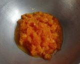 A picture of step 1 of Orange barfi.
