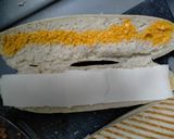 A picture of step 3 of Breaded Chicken, Goat Cheese, and Mozzarella Panini.