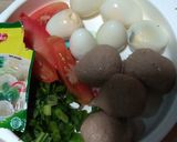 Foto langkah ke 2 dari resep Sop tetelan, bakso, telur puyuh.