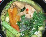Hình bước làm 6 của món Canh chua cá Cam bạc hà keto eatclean lowcard siêu lạ miệng
