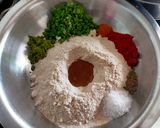 A picture of step 1 of Wheat flour mathri.