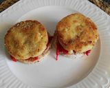Foto del paso 8 de la receta: Hamburguesa de bacalao con pimientos asados