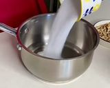 A picture of step 1 of Chocolate biscuit cake.