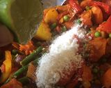 A picture of step 6 of #nationalcurryweek 🍠 Sweet potato and vegetable pathia.