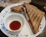 A picture of step 8 of Paneer Onion Tomato 🍅 Cucumber 🥒 Sandwich with Brown Bread..