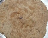 A picture of step 7 of Wholegrain chapati with onion and coriander.