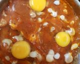 A picture of step 4 of My Lovely One Pan,Tasty Bacon, Eggs & Tomato Baked Breakfast.😁.