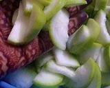 A picture of step 1 of Louki Ke kabab.