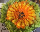 Une image de l'étape 6 de Salade de crânes d'oiseaux aux carottes râpées, burrata di buffala et basilic frais.