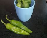A picture of step 4 of Stuffed green chillies pakoray.