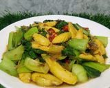 Foto langkah ke 4 dari resep Tumis Jagung Putren dan Pakcoy.