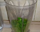 A picture of step 1 of Mint margarita.