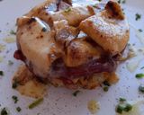 Foto del paso 7 de la receta Timbal gratinado de pollo y pimientos del piquillo confitado