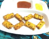A picture of step 10 of Crispy potato and suji bites.