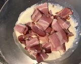 Une image de l'étape 5 de Crozets de sarrasin au lard, crème et grana padano.