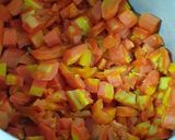 A picture of step 1 of Gajar ka halwa.