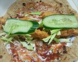 A picture of step 4 of Zinger wraps.