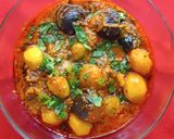 A picture of step 4 of Baby Potato And Baby Brinjal Curry.
