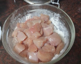 Foto del paso 3 de la receta: Palomitas de pollo agridulce a mi manera con arroz blanco