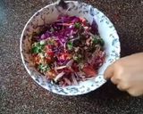 A picture of step 4 of Purple Cabage Salad.