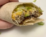 A picture of step 3 of Big Mac Wraps.