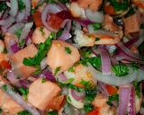 Foto del paso 5 de la receta: Ceviche mixto (salmón-langostino)