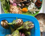 A picture of step 1 of Barali Vangi Maharashtriyan recipe.