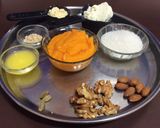 A picture of step 1 of Mango peda.