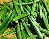 A picture of step 1 of Fried okra.