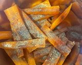 A picture of step 1 of “Carrot fries”.