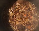 A picture of step 4 of California Farm Venison Dinner Broth with Noodles.