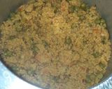 A picture of step 4 of Foxtail millet & Green Peas Tehri.